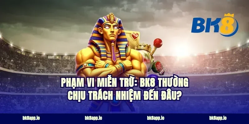 Phạm vi miễn trừ: bk8 thường chịu trách nhiệm đến đâu?
